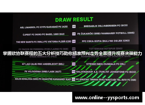掌握欧协联赛程的五大分析技巧助你精准预判走势全面提升观赛决策能力 掌握欧协联赛程的五大分析技巧助你精准预判走势全面提升观赛决策能力